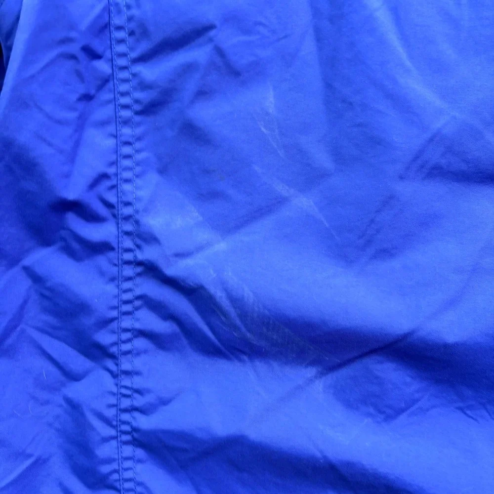 Vtg Joes Outdoors Mens Blue Lightweight Windbreaker Mesh Lined Full Zip Jacket L